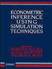 Enlarge image Cover: Econometric Inference Using Simulation Techniques - Wiley