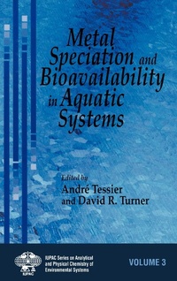 Enlarge image Cover: Metal Speciation and Bioavailability in Aquatic Systems - Wiley