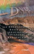 Cover: The Scientific and Regulatory Basis for the Geological Disposal of Radioactive Waste - Wiley