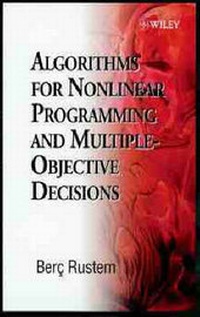 Enlarge image Cover: Algorithms for Nonlinear Programming and Multiple Objective Decisions - Wiley