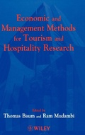Cover: Economic and Management Methods for Tourism and Hospitality Research - Wiley