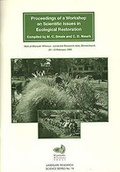 Cover: Proceedings of a Workshop on Scientific Issues in Ecological Restoration - Manaaki Whenua Press