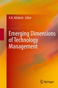 Cover: Emerging Dimensions of Technology Management - Springer