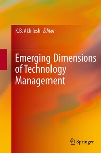 Enlarge image Cover: Emerging Dimensions of Technology Management - Springer