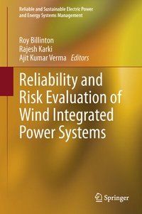 Abbildung von: Reliability and Risk Evaluation of Wind Integrated Power Systems - Springer