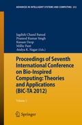 Cover: Proceedings of Seventh International Conference on Bio-Inspired Computing: Theories and Applications (BIC-TA 2012) - Springer