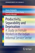 Cover: Productivity, Separability and Deprivation - Springer
