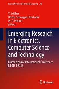 Enlarge image Cover: Emerging Research in Electronics, Computer Science and Technology - Springer