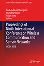 Cover: Proceedings of Ninth International Conference on Wireless Communication and Sensor Networks - Springer
