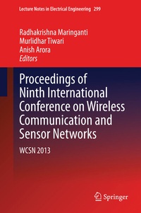 Enlarge image Cover: Proceedings of Ninth International Conference on Wireless Communication and Sensor Networks - Springer