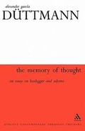 Cover: The Memory of Thought - Continuum International Publishing Group Ltd.