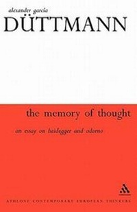 Enlarge image Cover: The Memory of Thought - Continuum International Publishing Group Ltd.