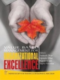Cover: Value Based Management for Organizational Excellence - Excel Books