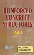 Cover: Reinforced Concrete Structures: v. 1 - Laxmi Publications