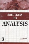 Cover: Solutions to Analysis - Laxmi Publications