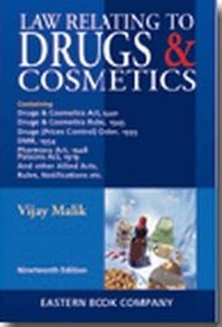 Abbildung von: Law Relating to Drugs and Cosmetics - Eastern Book Co