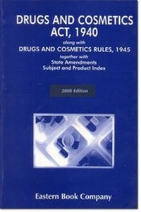 Abbildung von: Drugs and Cosmetics Act, 1940 - Eastern Book Co