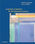 Cover: Essentials of Statistics for the Behavioral Science - Wadsworth Publishing Co Inc