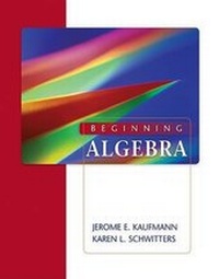 Enlarge image Cover: Beginning Algebra - Houghton Mifflin