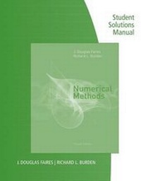 Enlarge image Cover: Student Solutions Manual for Faires/Burden's Numerical Methods, 4th - Wadsworth Publishing Co Inc