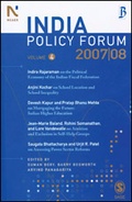 Cover: India Policy Forum 2007-08 - SAGE Publications India Pvt Ltd