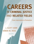 Cover: Careers in Criminal Justice and Related Fields - Wadsworth Publishing Co Inc