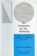 Cover: No Elephants for the Maharaja - Manohar Publishers and Distributors
