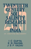 Cover: Twentieth Century Soil Salinity Research in India - Concept Publishing Co