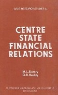 Cover: Centre State Financial Relations- a Study of Levels of Development of States - Concept Publishing Co