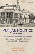 Cover: Punjab Politics, 19361939 - Manohar Publishers and Distributors