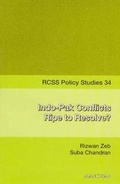 Cover: Indo-Pak Conflicts Ripe to Resolve? - Manohar Publishers and Distributors
