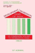 Cover: Development Digression Diary of India- 3D Companion Volume to Information India 1990-91 (Cicil-45) - Concept Publishing Co