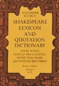 Cover: Shakespeare Lexicon and Quotation Dictionary, Vol. 1 - Dover Publications Inc.