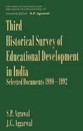 Cover: Third Historical Survey of Educational Development in India- Selected Documents 1990-1992 (Cicil-57) - Concept Publishing Co