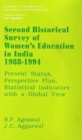 Cover: Second Historical Survey of Women's Education in India 1988-1994- Present Status, Perspective Plan, Statistical Indicators with a Global View - Concept Publishing Co