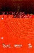 Cover: South Asia in 2008 - Manohar Publishers and Distributors