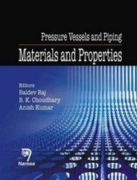 Enlarge image Cover: Pressure Vessels and Piping - Narosa Publishing House