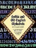 Cover: Gothic and Old English Alphabets - Dover Publications Inc.
