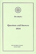 Cover: Questions and Answers 1954 - Sri Aurobindo Ashram Publications Department