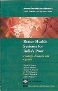 Cover: Better Health Systems for India's Poor - Hindustan Publishing Corporation