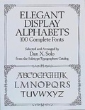 Cover: Elegant Display Alphabets - Dover Publications Inc.