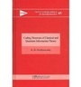 Cover: Coding Theorems of Classical and Quantum Information Theory - Hindustan Book Agency