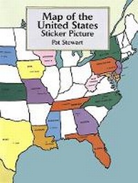 Enlarge image Cover: Map of the United States Sticker Picture - Dover Children's
