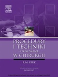 Cover: Procedury i techniki stosowane w chirurgii - Elsevier