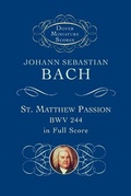 Cover: St. Matthew Passion - Dover Publications Inc.