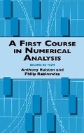 Cover: A First Course in Numerical Analysis - Dover Publications Inc.