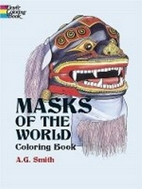 Enlarge image Cover: Masks of the World Coloring Book - Dover Children's