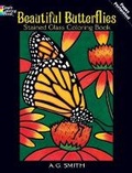 Cover: Beautiful Butterflies Stained Glass Coloring Book - Dover Children's