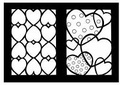Cover: Hearts Stained Glass Coloring Book - Dover Children's