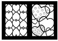 Enlarge image Cover: Hearts Stained Glass Coloring Book - Dover Children's